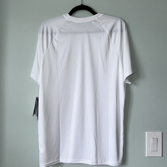 NIKE Men’s Dri-Fit UPF 40+ Hydroguard Swim Shirt White Medium - Picture 7 of 9